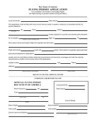 FLYING PERMIT APPLICATION - ScoutingBSA