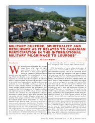 MiliTAry CUlTUrE, SpiriTUAliTy AND rESiliENCE AS iT rElATES TO ...