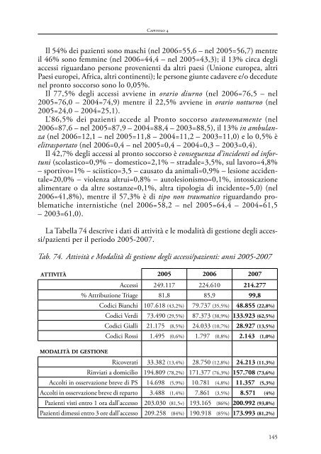 Relazione sullo stato del Servizio Sanitario ... - Trentino Salute