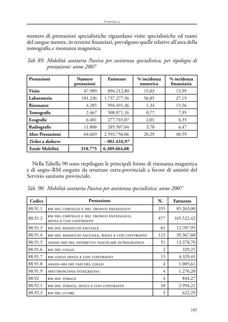 Relazione sullo stato del Servizio Sanitario ... - Trentino Salute