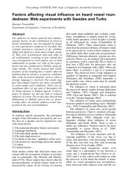 Factors affecting visual influence on heard vowel roun-dedness ...