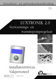 Luxtronik 2.0 verwarmings