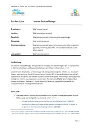 Job Description Internet Services Manager - Malta Information ...