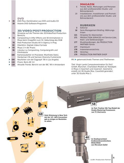 PP-Inhalt 11/99 - Production Partner