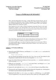 Ãbungen zu EinfÃ¼hrung in die Informatik I - TUM