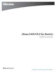 eTrans User Guide - Dentrix