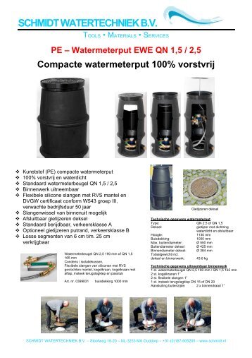 pe watermeterputten - Schmidt Watertechniek