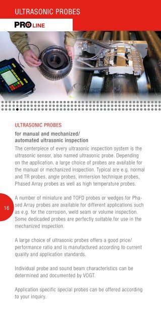 Our products and NDT services - VOGT Ultrasonics GmbH