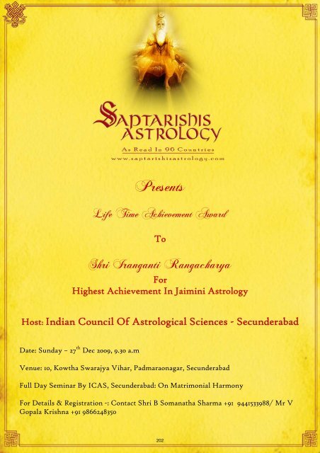 SAVol7Dec09IndianBWP.. - Saptarishis Astrology