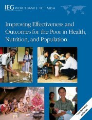 Improving Effectiveness and Outcomes for the Poor in ... - World Bank