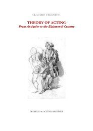 THEORY OF ACTING - Acting Archives