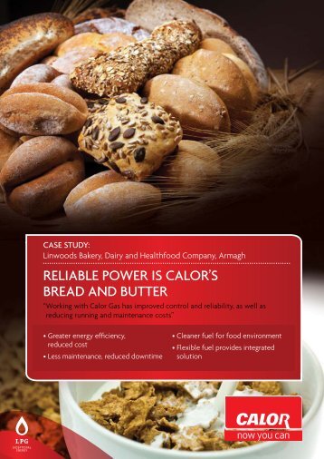 ReLIaBLe POWeR Is CaLOR's BRead aNd ButteR - Calor Gas