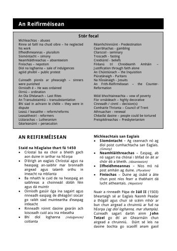 An ReifirmÃ©isean - Cogg