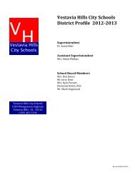 district profile 12-13 - Vestavia Hills City Schools