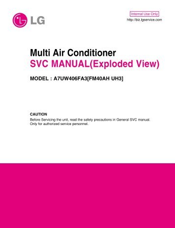 Multi Air Conditioner SVC MANUAL(Exploded View) - Wienkra