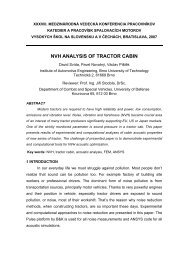 NVH ANALYSIS OF TRACTOR CABIN