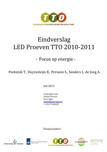 Warmtevraagstukken bij tomaat - Energiek2020