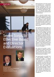 Seven Steps to Effective Board and Director Evaluations - Singapore ...