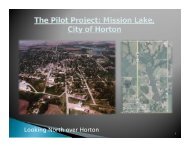 Mission Lake, City of Horton - Kansas Water Office