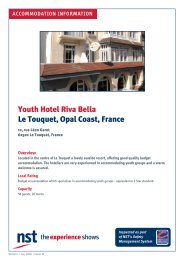 Youth Hotel Riva Bella Le Touquet, Opal Coast ... - NST Travel Group