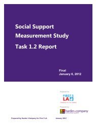 Social Support Measurement Study Task 1.2 Report - First 5 LA
