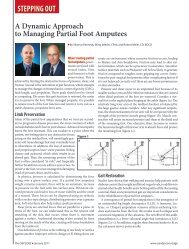 A Dynamic Approach to Managing Partial Foot Amputees - Camp ...