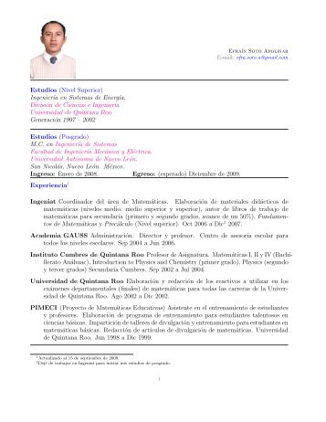 CV - EfraÃ­n Soto Apolinar - Universidad AutÃ³noma de Nuevo LeÃ³n