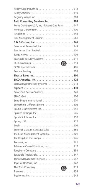 Exhibitor Listing by Company Name and Booth Number