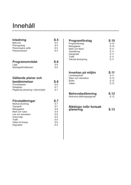 Program för detaljplan - Sollentuna kommun