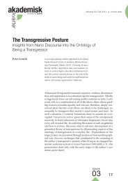 The Transgressive Posture • Peter Lemish - Akademisk kvarter