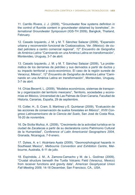 2do Informe - Instituto de GeografÃ­a - Universidad Nacional ...