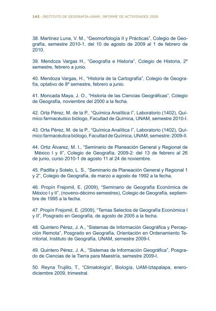 2do Informe - Instituto de GeografÃ­a - Universidad Nacional ...