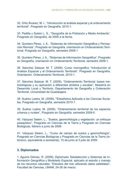 2do Informe - Instituto de GeografÃ­a - Universidad Nacional ...