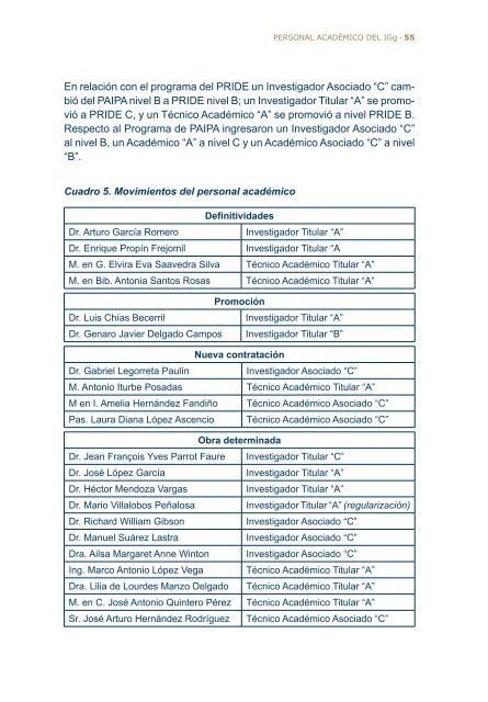 2do Informe - Instituto de GeografÃ­a - Universidad Nacional ...