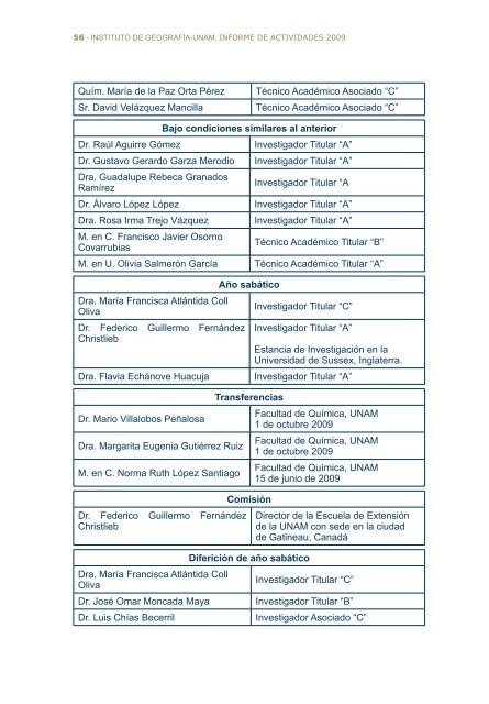 2do Informe - Instituto de GeografÃ­a - Universidad Nacional ...