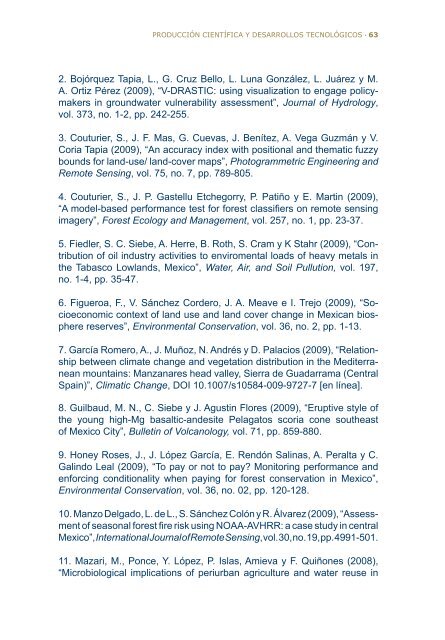 2do Informe - Instituto de GeografÃ­a - Universidad Nacional ...