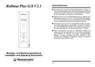 Bedienungsanleitung Rollmat Plus GS - Friedrich-schroeder.de