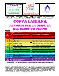 COPPA LARIANA - FIPAV Como