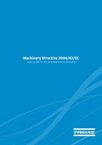 Machinery Directive 2006/42/EC - Troax