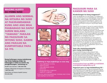 Kinakailangan ko bang magpasuri? - Canadian Breast Cancer ...