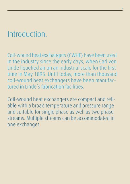 Coil-Wound Heat Exchangers - Linde Engineering
