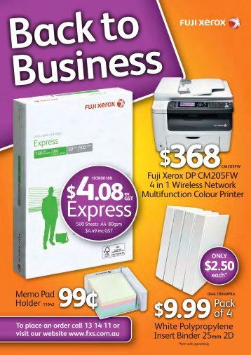 GST - Fuji Xerox Supplies