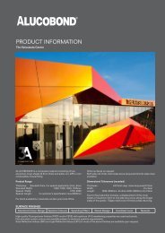 PRODUCT INFORMATION - Alucobond Architectural