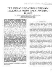 cfd analysis of an isolated main helicopter rotor for a hovering flight