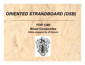ORIENTED STRANDBOARD (OSB)
