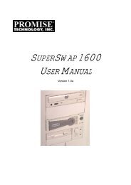 SUPERSWAP 1600 USER MANUAL - Promise Technology, Inc.