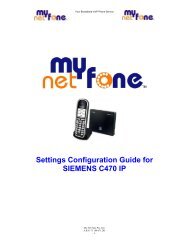 SIEMENS C470 IP Setting and Config Guide - MyNetFone