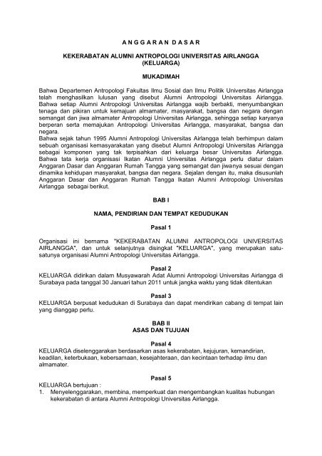 Ad Art Kekerabatan Alumni Antropologi Keluarga