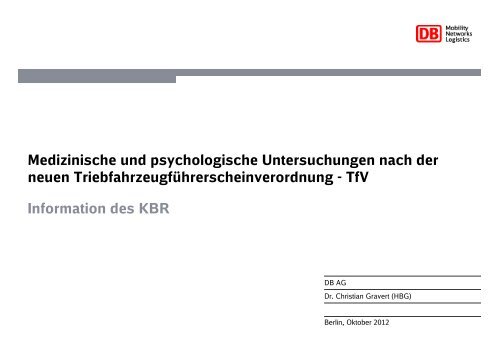 Medizinische und psychologische ... - EVG OV Kempten