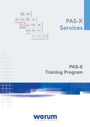 download PAS-X Training Program 2013 - Werum